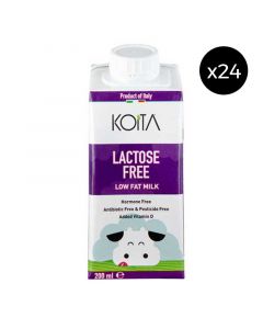 Koita Lactose Free Low Fat Milk (24 Packs of 200mL)