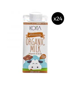 Koita Organic Chocolate Milk (24 Packs of 200mL)