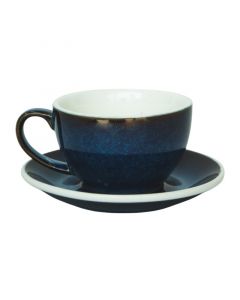 Buy Bevramics Cafe Latte Cup and Saucer Set 300mL Denim Blue online