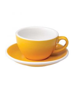 Buy Bevramics Cappuccino Cup and Saucer Set 220mL Yellow online
