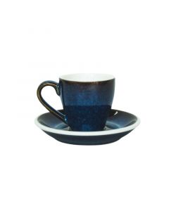 Buy Bevramics Espresso Cup and Saucer Set 80mL Denim Blue online