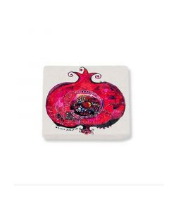 Buy BiggDesign Anemoss Pomegranate Natural Stone Coaster online
