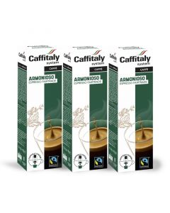 Caffitaly Ecaffe Armonioso Coffee Capsules (3 Packs of 10)