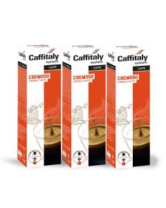 Caffitaly Ecaffe Cremoso Coffee Capsules (3 Packs of 10)