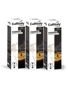 Caffitaly Ecaffe Vigoroso Coffee Capsules (3 Packs of 10)
