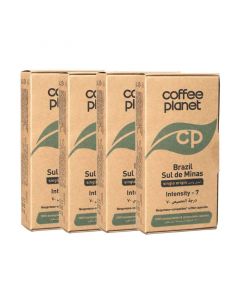 Buy Coffee Planet Brazil Sul de Minas Compostable Coffee Capsules (4 Packs of 10) online