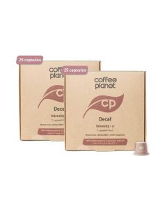 Buy Coffee Planet Decaf Compostable Coffee Capsules (2 Packs of 25) online