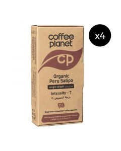 Buy Coffee Planet Organic Peru Satipo Compostable Capsules (4 Packs of 10) online