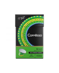 Buy Coffesso Brazil Yellow Bourbon Nespresso Coffee Capsules (Pack of 20) online