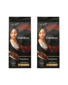 Buy Coffesso Espresso Dark Roasted Coffee Beans (2 Packs of 250g) online