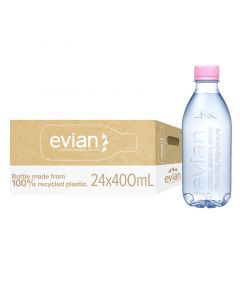 اشتري زجاجات مياه المعدنية الطبيعية الخالية من الملصقات من إيفيان (24 حبة × 400 مل) عبر الإنترنت