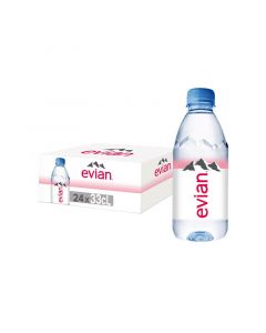 Buy Evian Natural Mineral Water Plastic Bottles (24x330mL) online