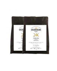 Buy Golden Beans 24K Pura Vida Costa Rica Coffee Beans (2 Packs of 250g) online