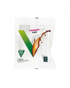 Hario V60 Coffee Paper Filters Size 02 White (Pack of 100)