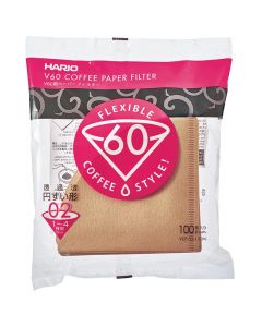 Buy Hario V60 Coffee Paper Filters Size 02 Brown (Pack of 100) online