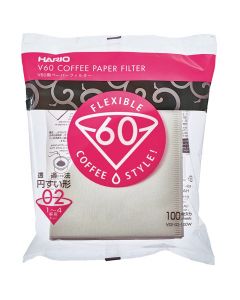 Buy Hario V60 Coffee Paper Filters Size 02 White (Pack of 100) online