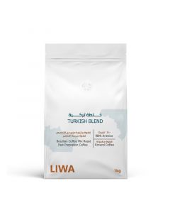 Buy Liwa Roastery Turkish Blend Coffee Grounds 1kg online