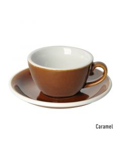 Buy Loveramics Egg Flat White Cup & Saucer 150mL Potter Colours (6pcs Set) Caramel online
