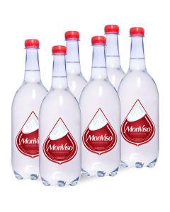 Buy Monviso Sparkling Mineral Water Plastic Bottles (6 x 1L) online