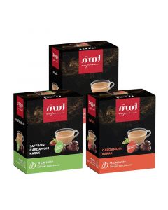 Buy Mood Espresso Karak Chai, Cardamom Karak, Saffron Cardamom Karak Dolce Gusto Capsules (48pcs) online