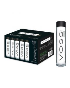 Buy Voss Sparkling Water Glass Bottles (24x375mL) online