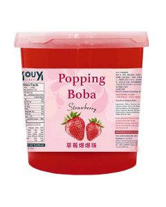 Buy Yiouyi Popping Boba Strawberry Topping 3.2kg online