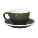 Buy Bevramics Cafe Latte Cup and Saucer Set 300mL Granite online