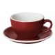 Buy Bevramics Cafe Latte Cup and Saucer Set 300mL Red online