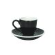 Buy Bevramics Espresso Cup and Saucer Set 80mL Black online
