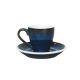 Buy Bevramics Espresso Cup and Saucer Set 80mL Denim Blue online