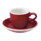 Buy Bevramics Espresso Cup and Saucer Set 80mL Red online